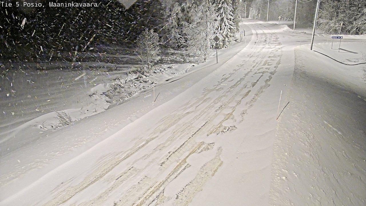 Kelikamerat Kuva Tie 5 Posio, Maaninkavaara, Posio, Lappi