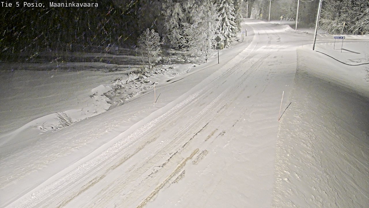 Kelikamerat Kuva Tie 5 Posio, Maaninkavaara, Posio, Lappi