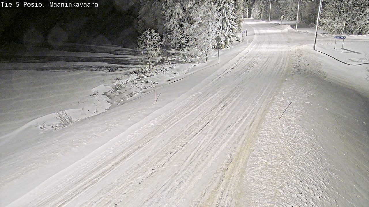 Kelikamerat Kuva Tie 5 Posio, Maaninkavaara, Posio, Lappi