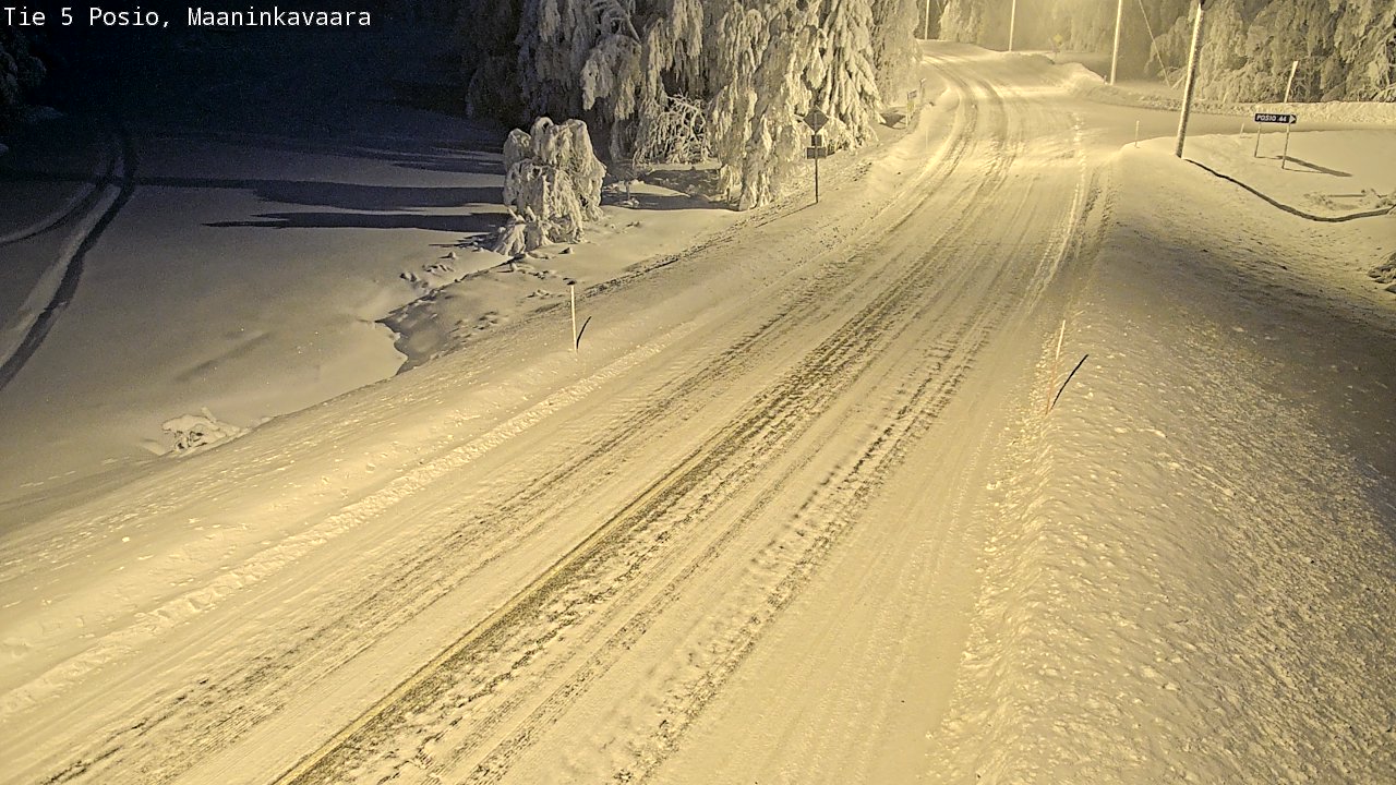 Kelikamerat Kuva Tie 5 Posio, Maaninkavaara, Posio, Lappi