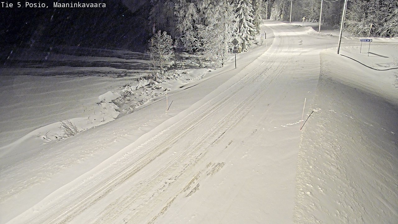 Kelikamerat Kuva Tie 5 Posio, Maaninkavaara, Posio, Lappi