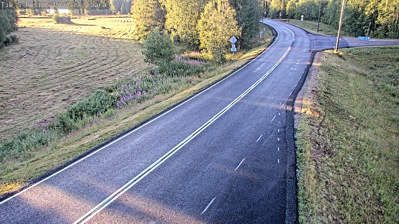 Weather Camera Image Väg 5 Posio, Maaninkavaara, Posio, Lappi