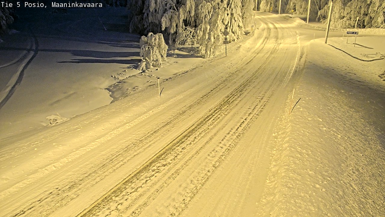 Kelikamerat Kuva Tie 5 Posio, Maaninkavaara, Posio, Lappi