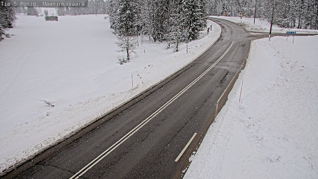 Kelikamerat Kuva Tie 5 Posio, Maaninkavaara, Posio, Lappi