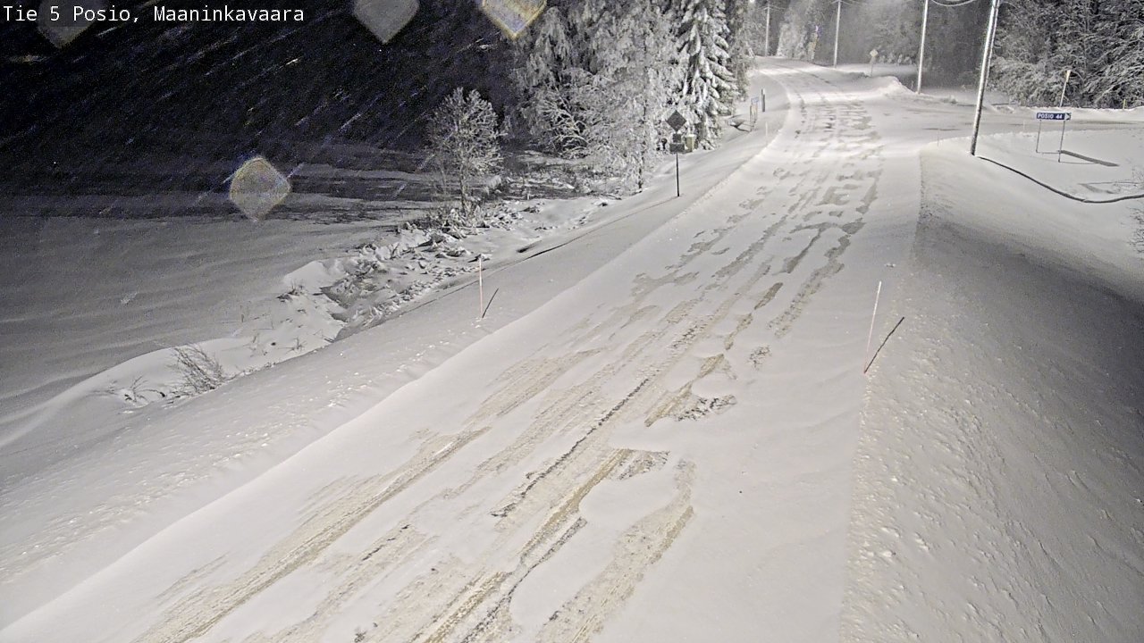 Kelikamerat Kuva Tie 5 Posio, Maaninkavaara, Posio, Lappi