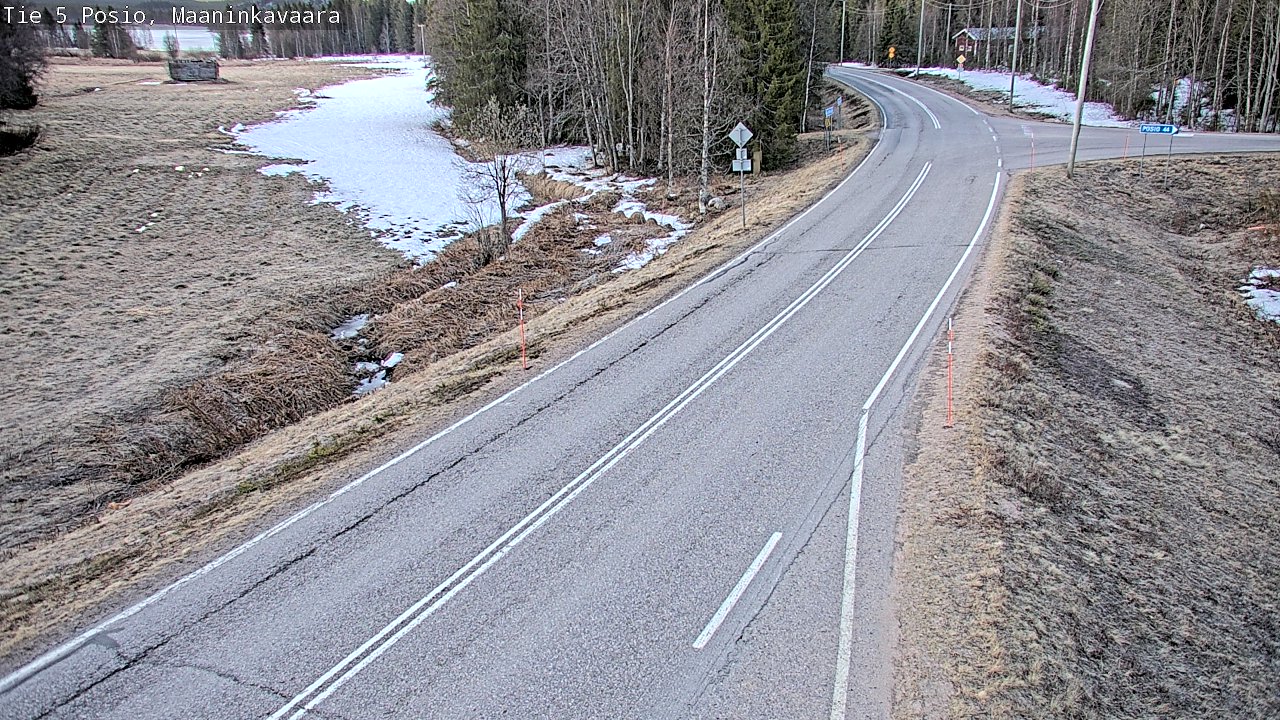 Weather Camera Image Väg 5 Posio, Maaninkavaara, Posio, Lappi