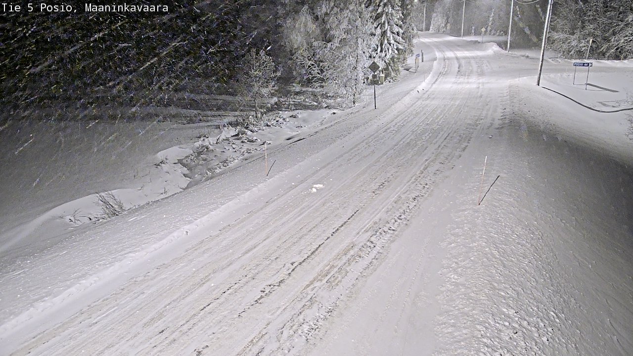 Kelikamerat Kuva Tie 5 Posio, Maaninkavaara, Posio, Lappi