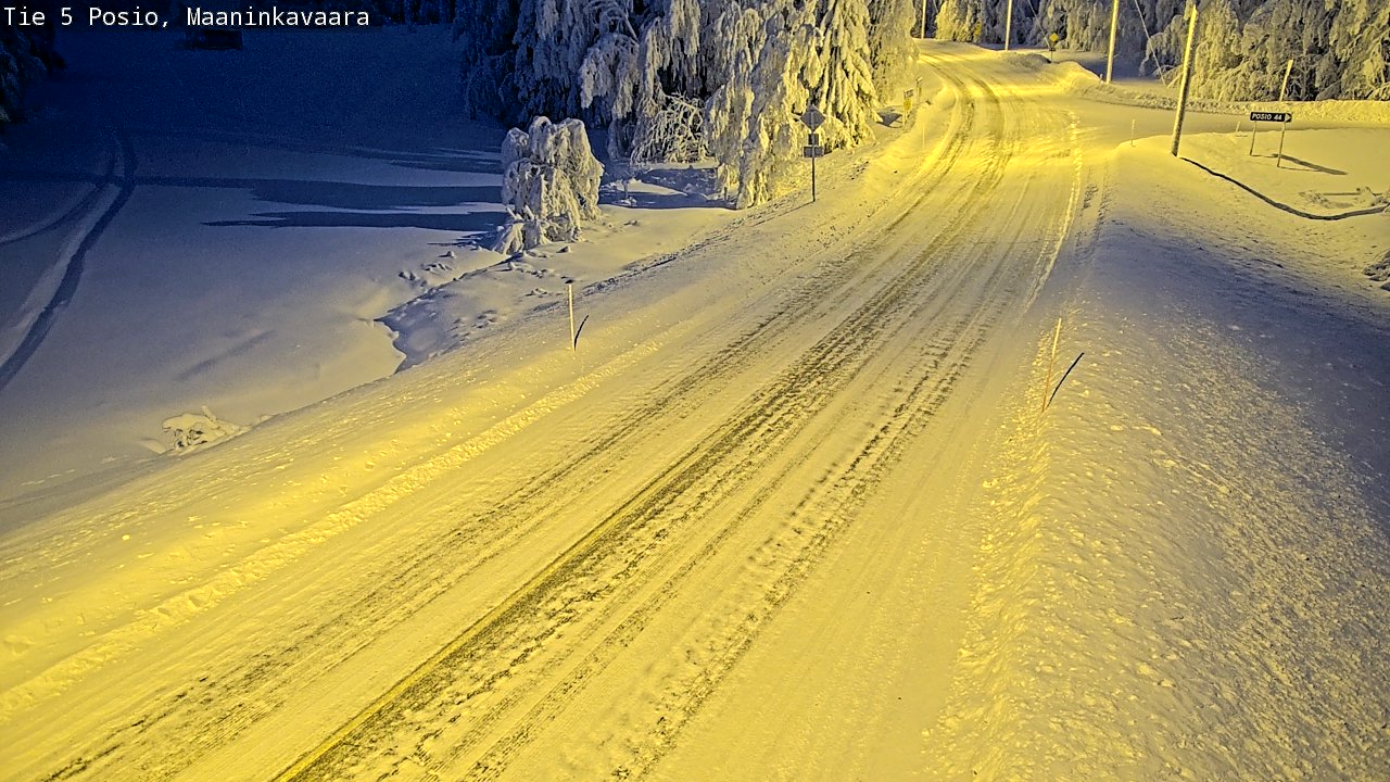 Kelikamerat Kuva Tie 5 Posio, Maaninkavaara, Posio, Lappi