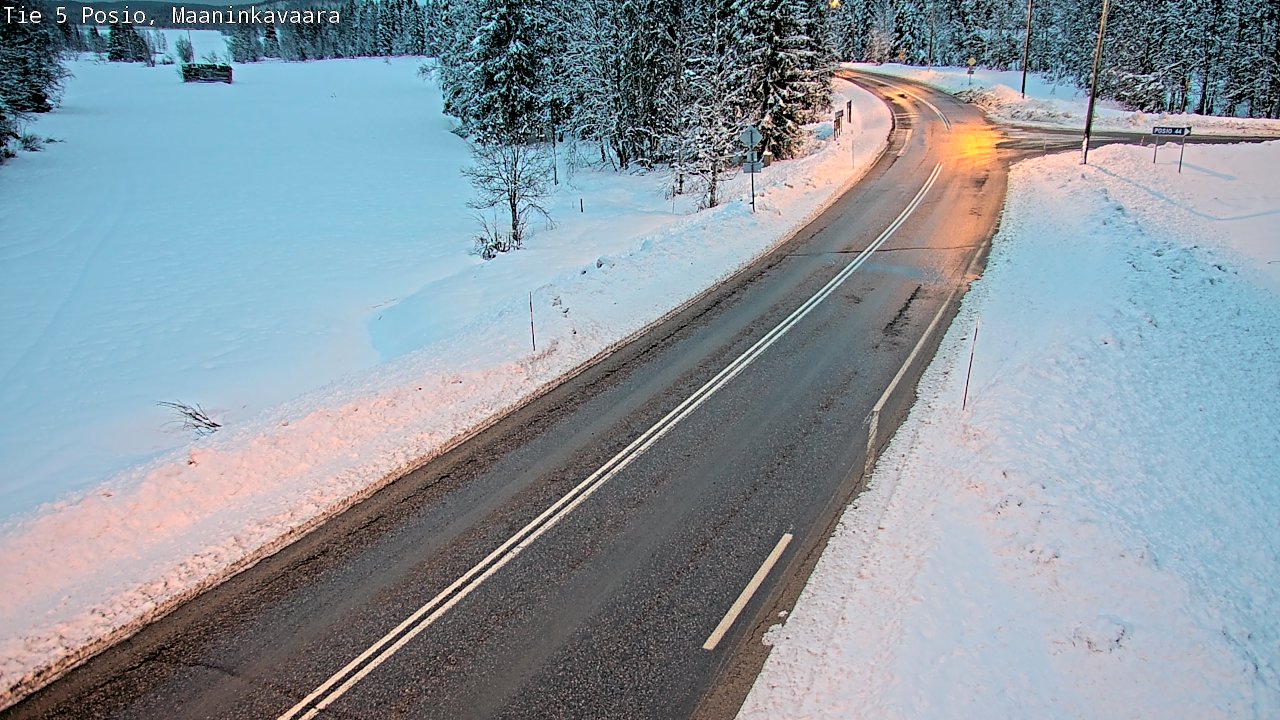 Kelikamerat Kuva Tie 5 Posio, Maaninkavaara, Posio, Lappi