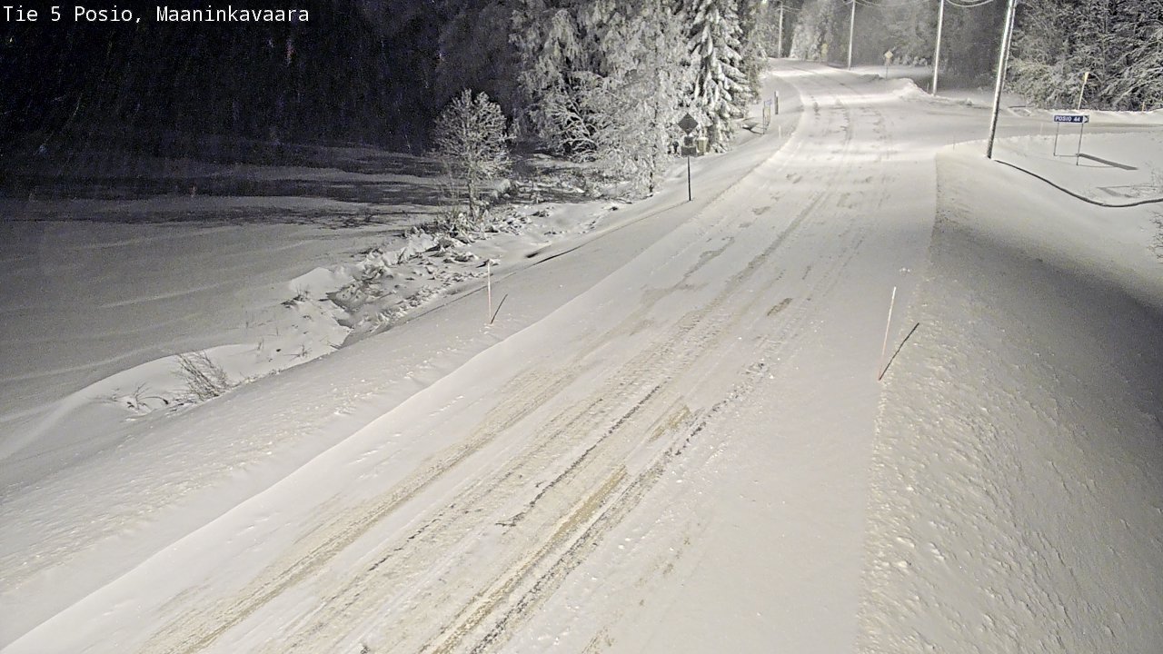 Kelikamerat Kuva Tie 5 Posio, Maaninkavaara, Posio, Lappi