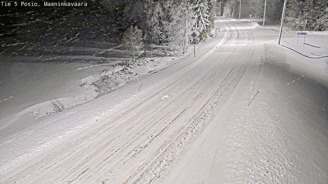 Kelikamerat Kuva Tie 5 Posio, Maaninkavaara, Posio, Lappi