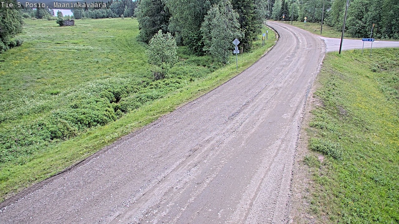 Kelikamerat Kuva Tie 5 Posio, Maaninkavaara, Posio, Lappi