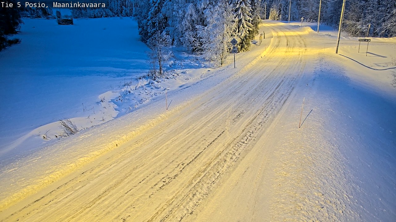 Kelikamerat Kuva Tie 5 Posio, Maaninkavaara, Posio, Lappi