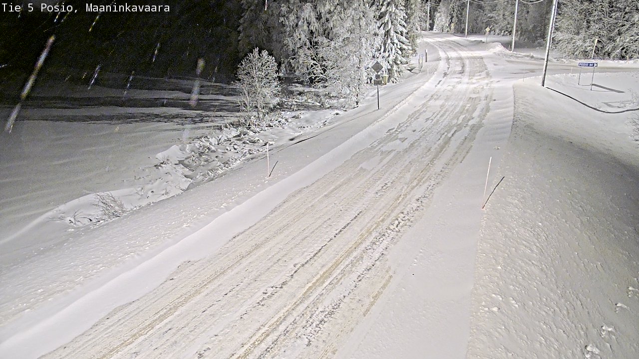 Kelikamerat Kuva Tie 5 Posio, Maaninkavaara, Posio, Lappi