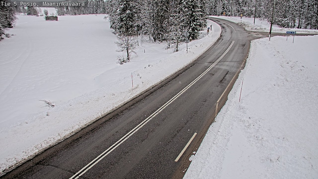 Kelikamerat Kuva Tie 5 Posio, Maaninkavaara, Posio, Lappi