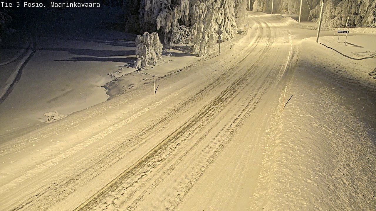 Kelikamerat Kuva Tie 5 Posio, Maaninkavaara, Posio, Lappi