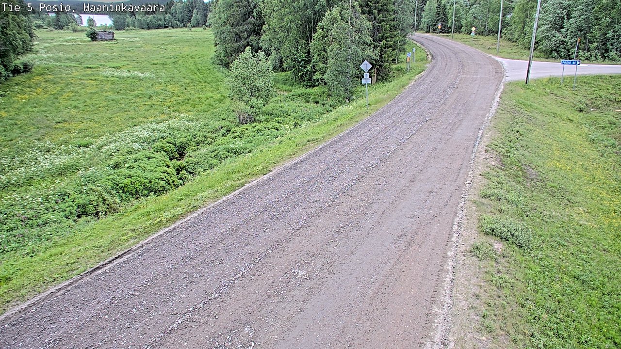 Weather Camera Image Väg 5 Posio, Maaninkavaara, Posio, Lappi
