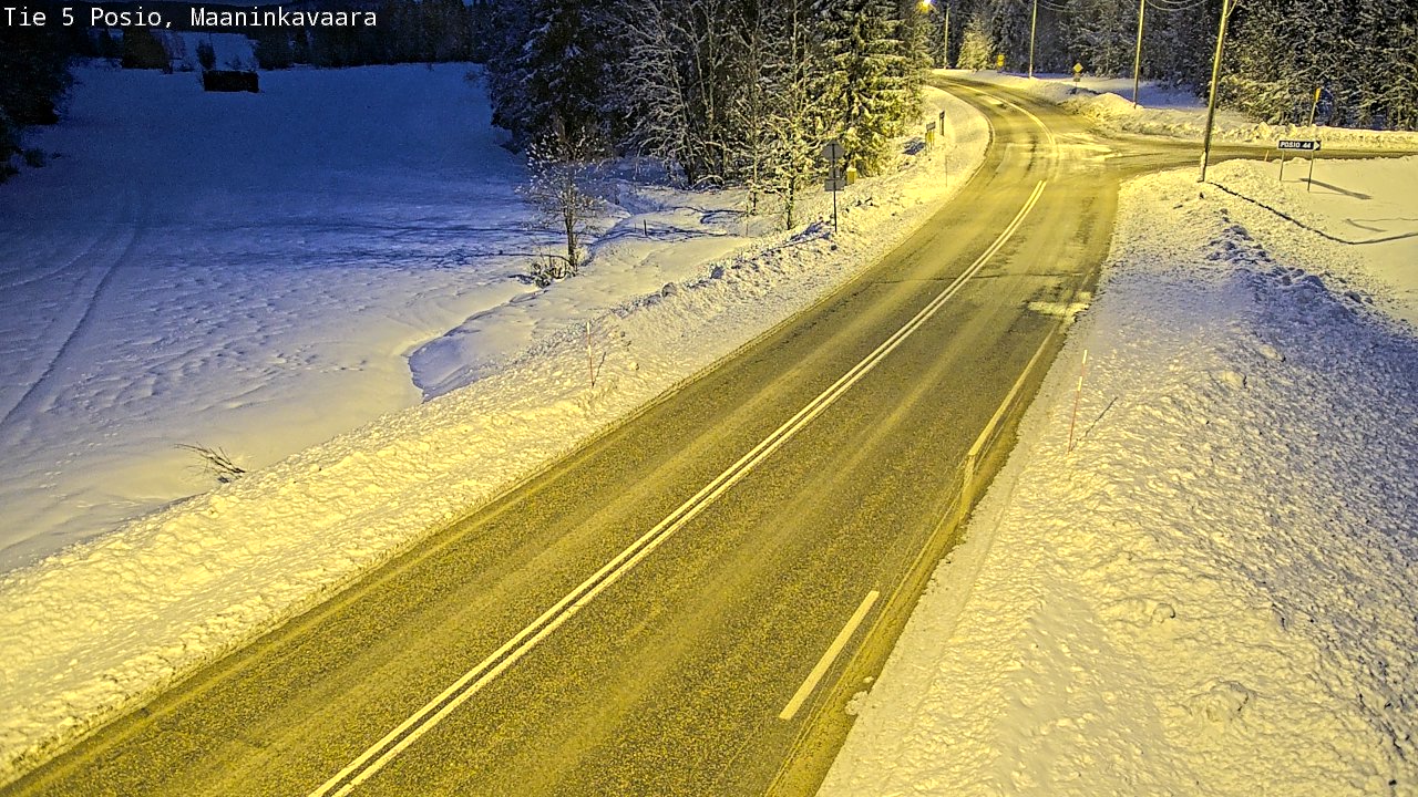 Kelikamerat Kuva Tie 5 Posio, Maaninkavaara, Posio, Lappi