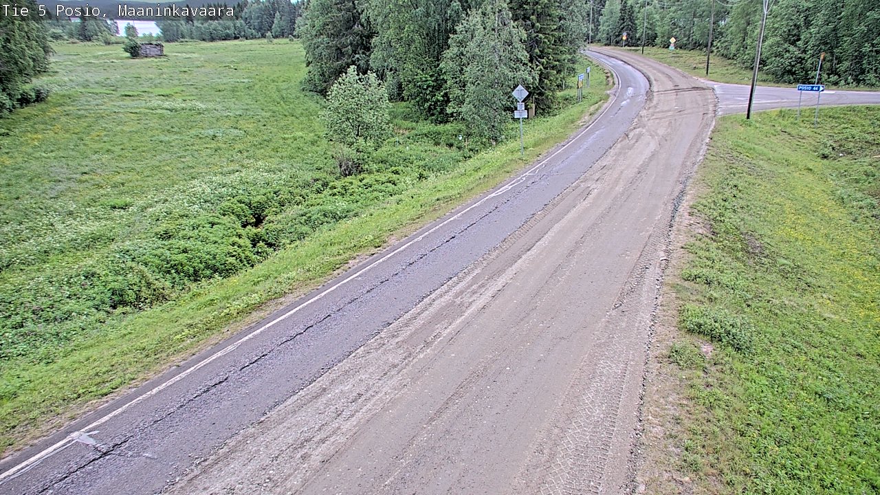 Kelikamerat Kuva Tie 5 Posio, Maaninkavaara, Posio, Lappi