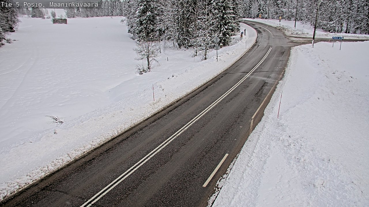 Kelikamerat Kuva Tie 5 Posio, Maaninkavaara, Posio, Lappi