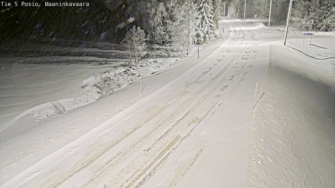Kelikamerat Kuva Tie 5 Posio, Maaninkavaara, Posio, Lappi