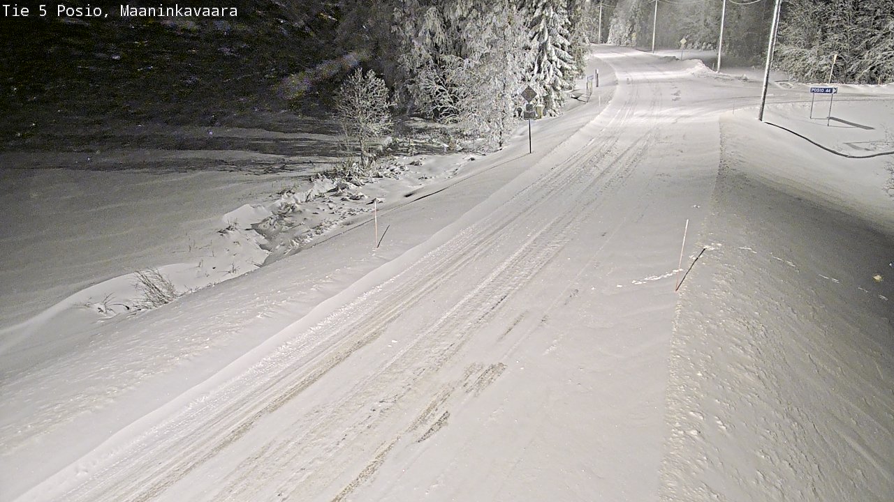 Kelikamerat Kuva Tie 5 Posio, Maaninkavaara, Posio, Lappi