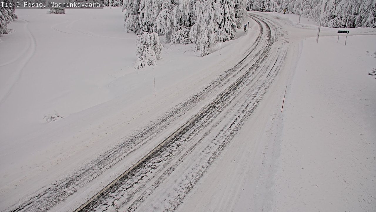 Kelikamerat Kuva Tie 5 Posio, Maaninkavaara, Posio, Lappi