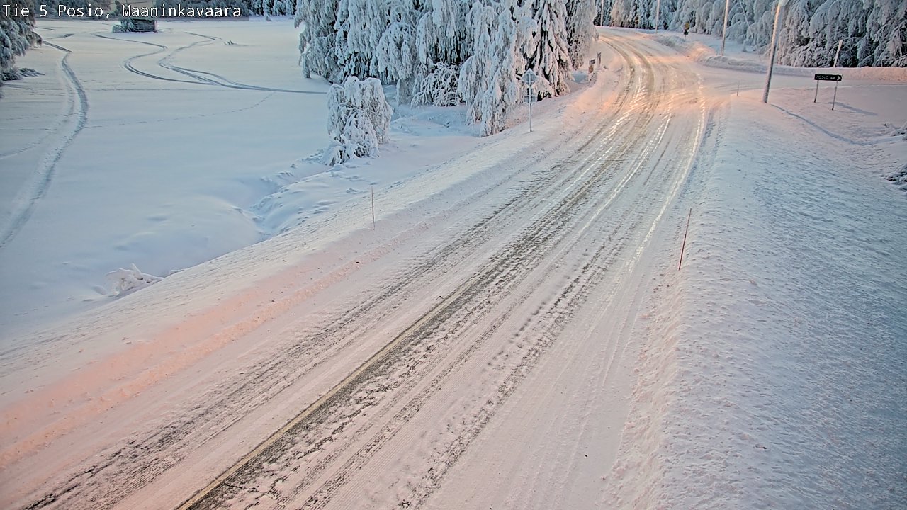 Kelikamerat Kuva Tie 5 Posio, Maaninkavaara, Posio, Lappi