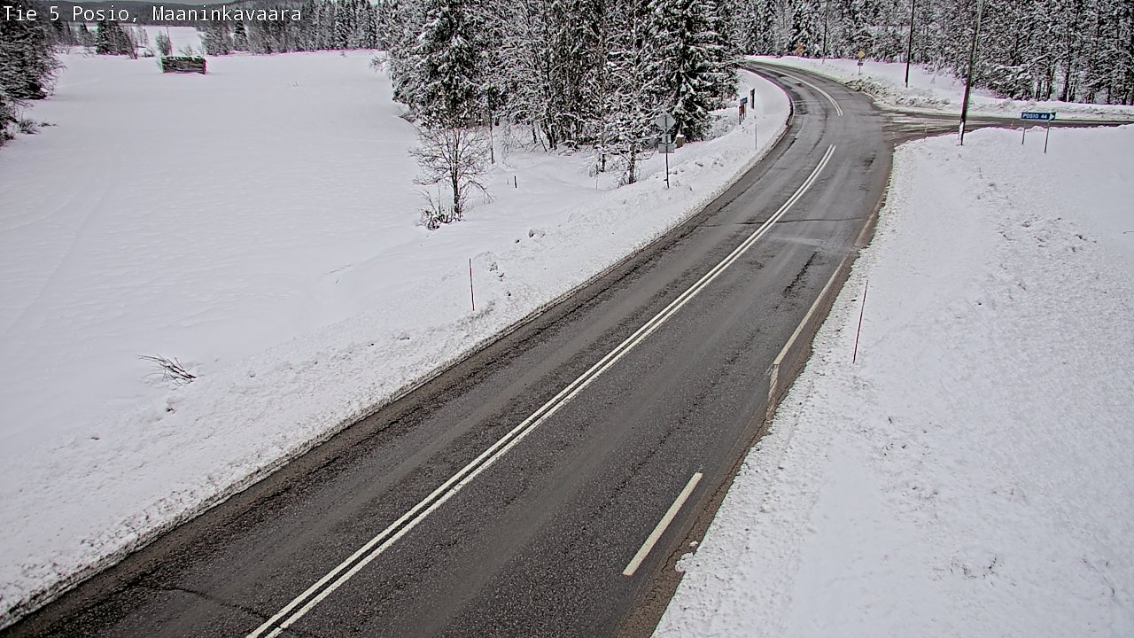 Kelikamerat Kuva Tie 5 Posio, Maaninkavaara, Posio, Lappi