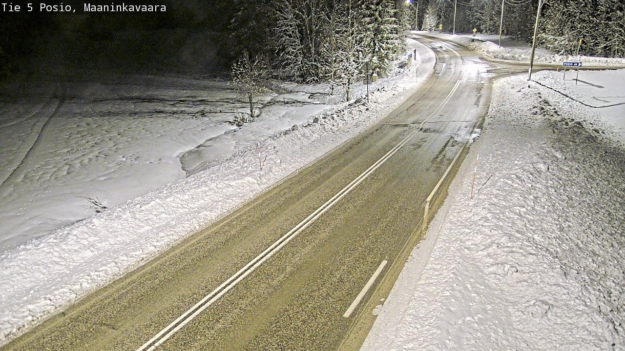 Kelikamerat Kuva Tie 5 Posio, Maaninkavaara, Posio, Lappi