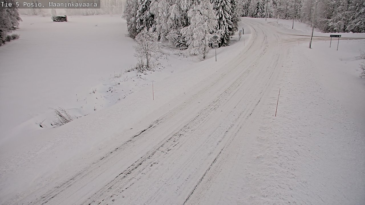Weather Camera Image Road 5 Posio, Maaninkavaara, Posio, Lappi
