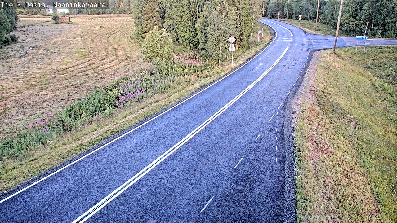 Kelikamerat Kuva Tie 5 Posio, Maaninkavaara, Posio, Lappi
