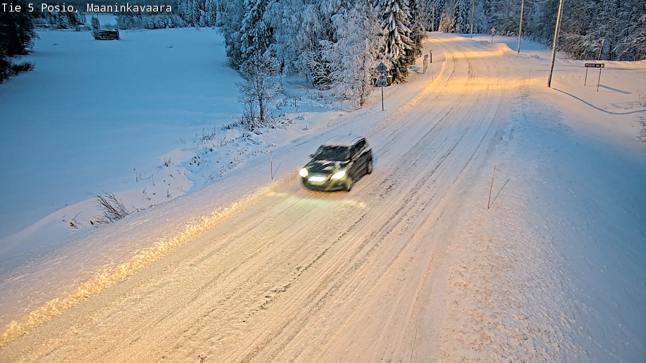 Kelikamerat Kuva Tie 5 Posio, Maaninkavaara, Posio, Lappi