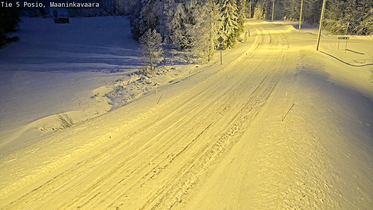 Kelikamerat Kuva Tie 5 Posio, Maaninkavaara, Posio, Lappi