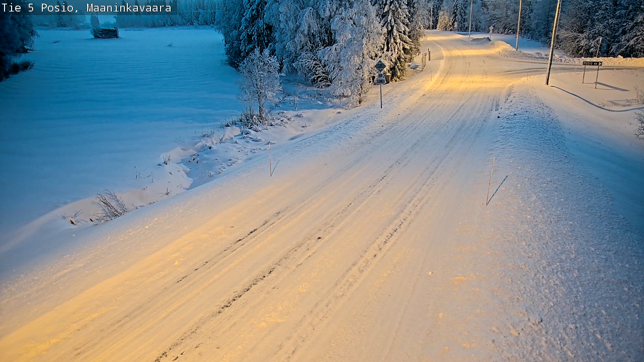 Weather Camera Image Road 5 Posio, Maaninkavaara, Posio, Lappi