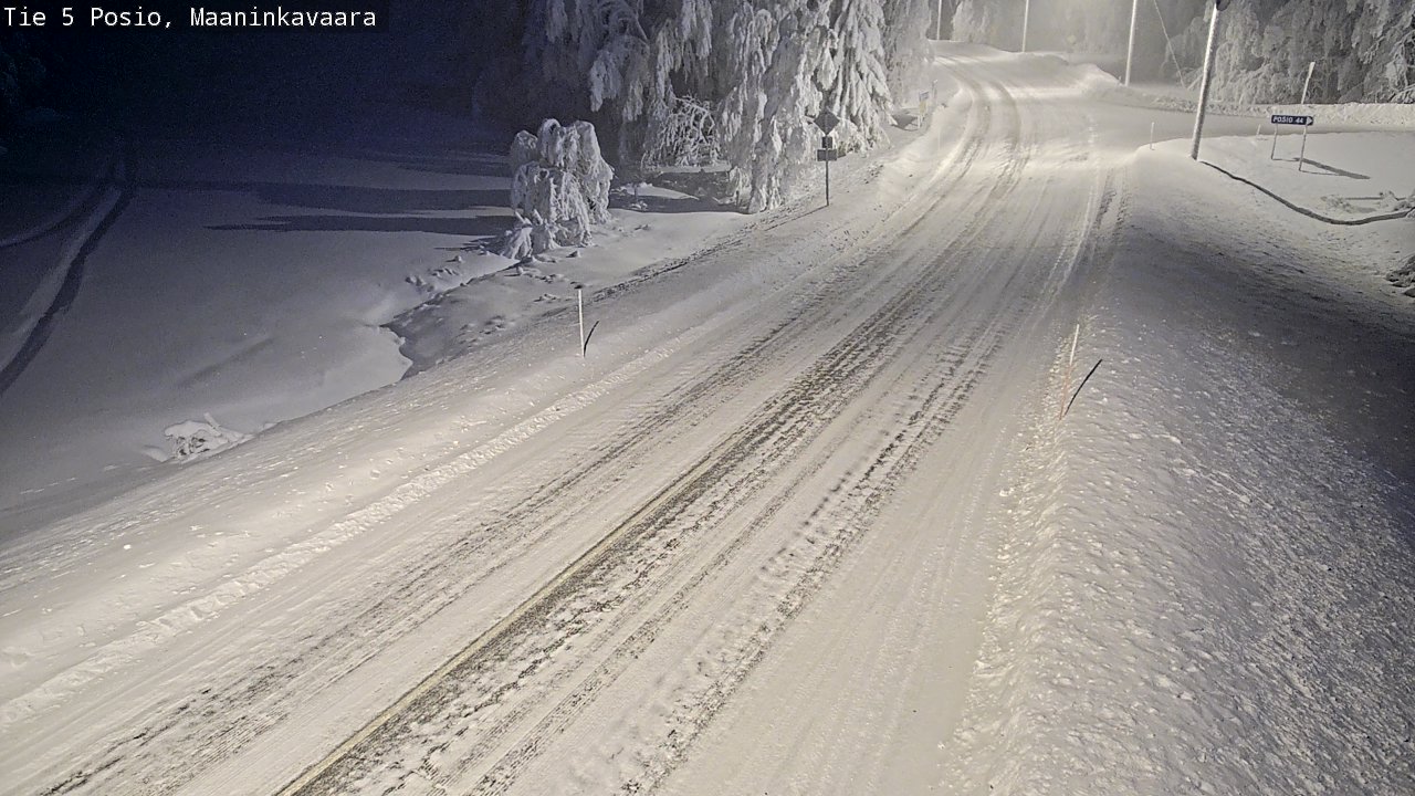 Kelikamerat Kuva Tie 5 Posio, Maaninkavaara, Posio, Lappi