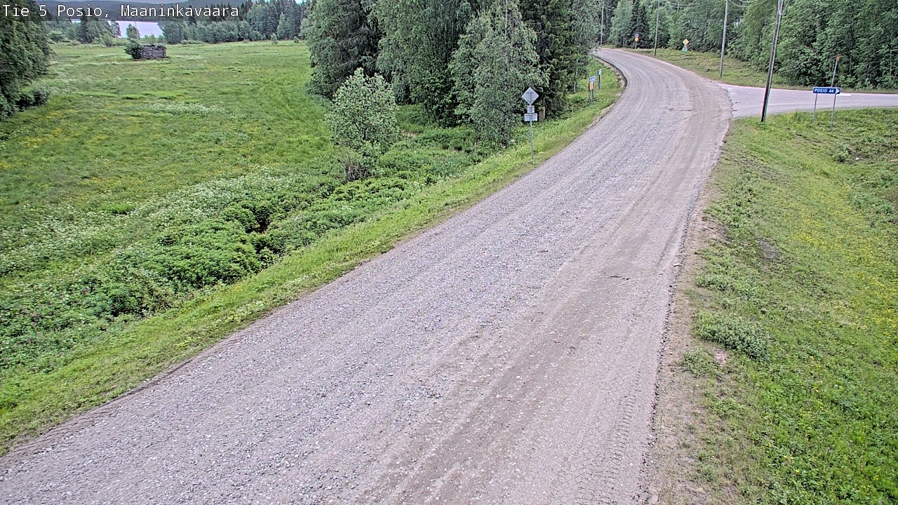 Kelikamerat Kuva Tie 5 Posio, Maaninkavaara, Posio, Lappi