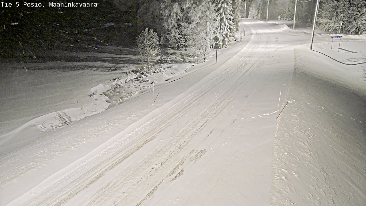 Kelikamerat Kuva Tie 5 Posio, Maaninkavaara, Posio, Lappi