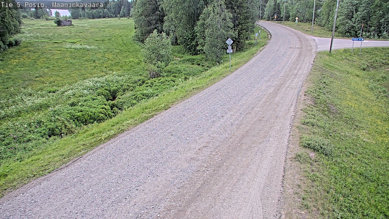 Kelikamerat Kuva Tie 5 Posio, Maaninkavaara, Posio, Lappi