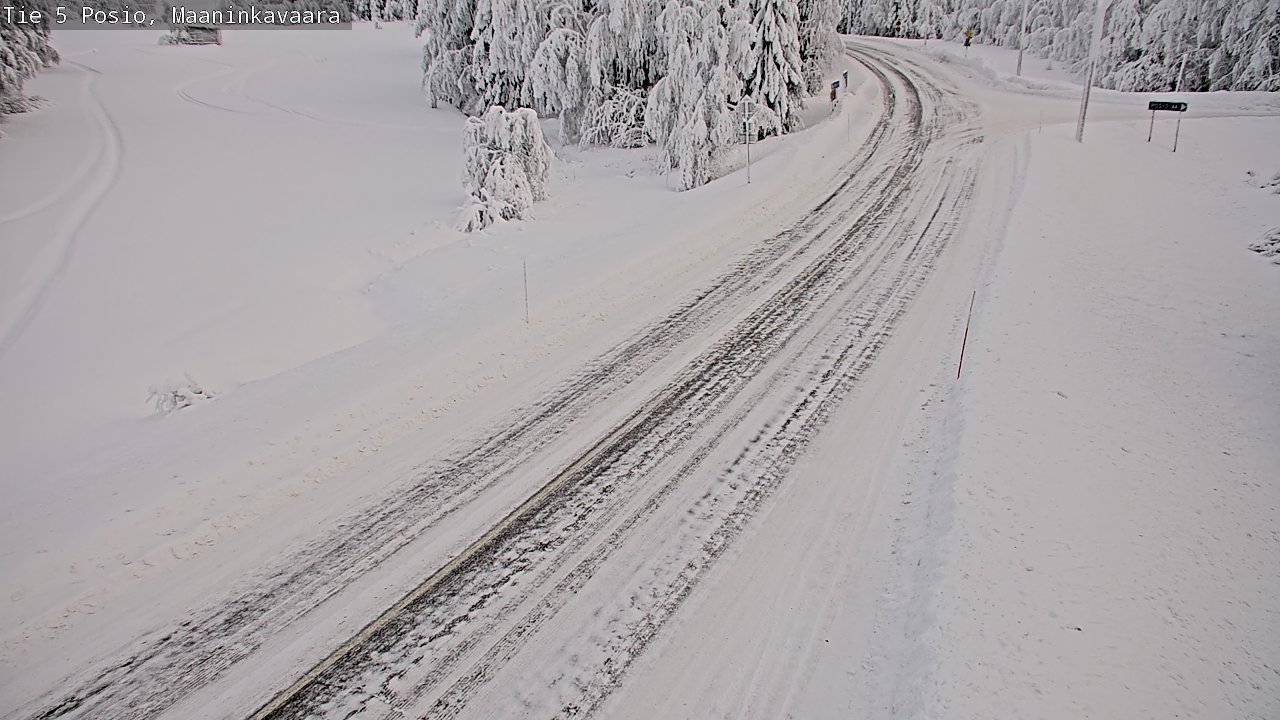 Kelikamerat Kuva Tie 5 Posio, Maaninkavaara, Posio, Lappi