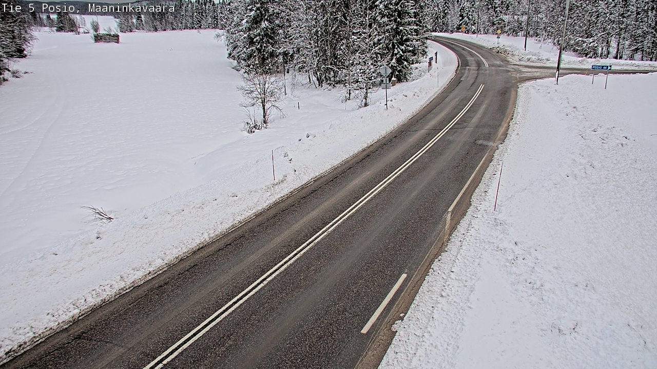 Kelikamerat Kuva Tie 5 Posio, Maaninkavaara, Posio, Lappi