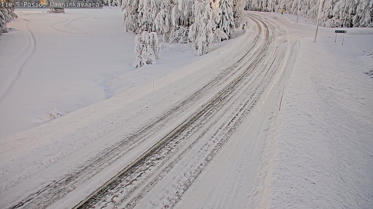 Kelikamerat Kuva Tie 5 Posio, Maaninkavaara, Posio, Lappi