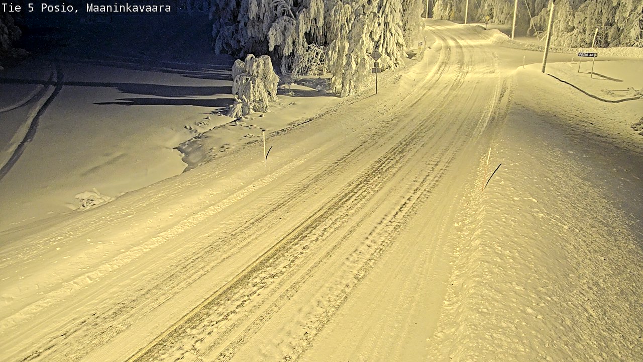 Kelikamerat Kuva Tie 5 Posio, Maaninkavaara, Posio, Lappi