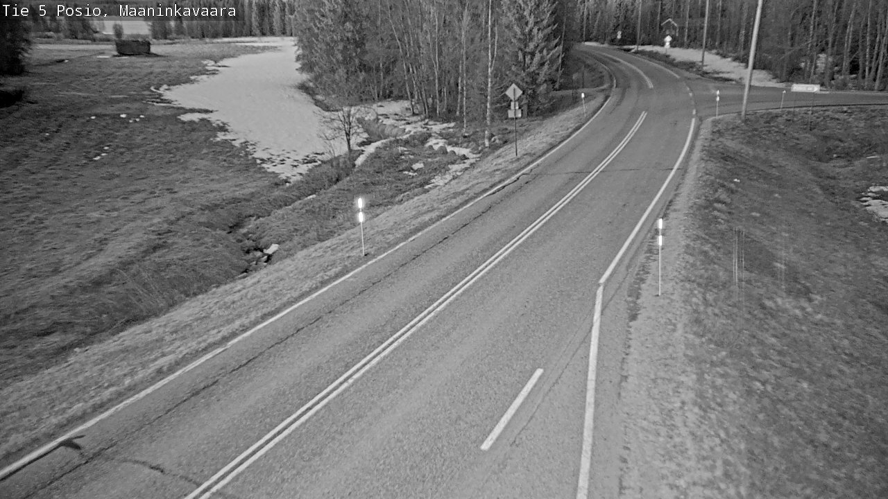 Weather Camera Image Väg 5 Posio, Maaninkavaara, Posio, Lappi