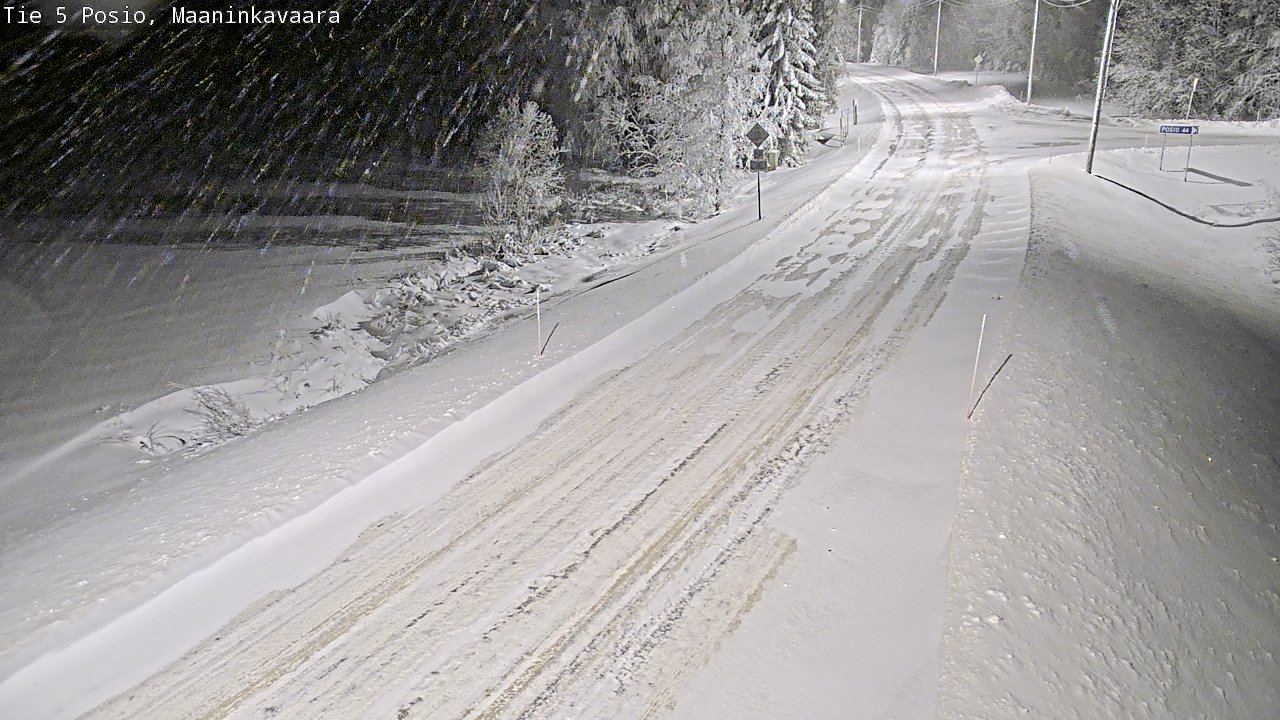 Kelikamerat Kuva Tie 5 Posio, Maaninkavaara, Posio, Lappi