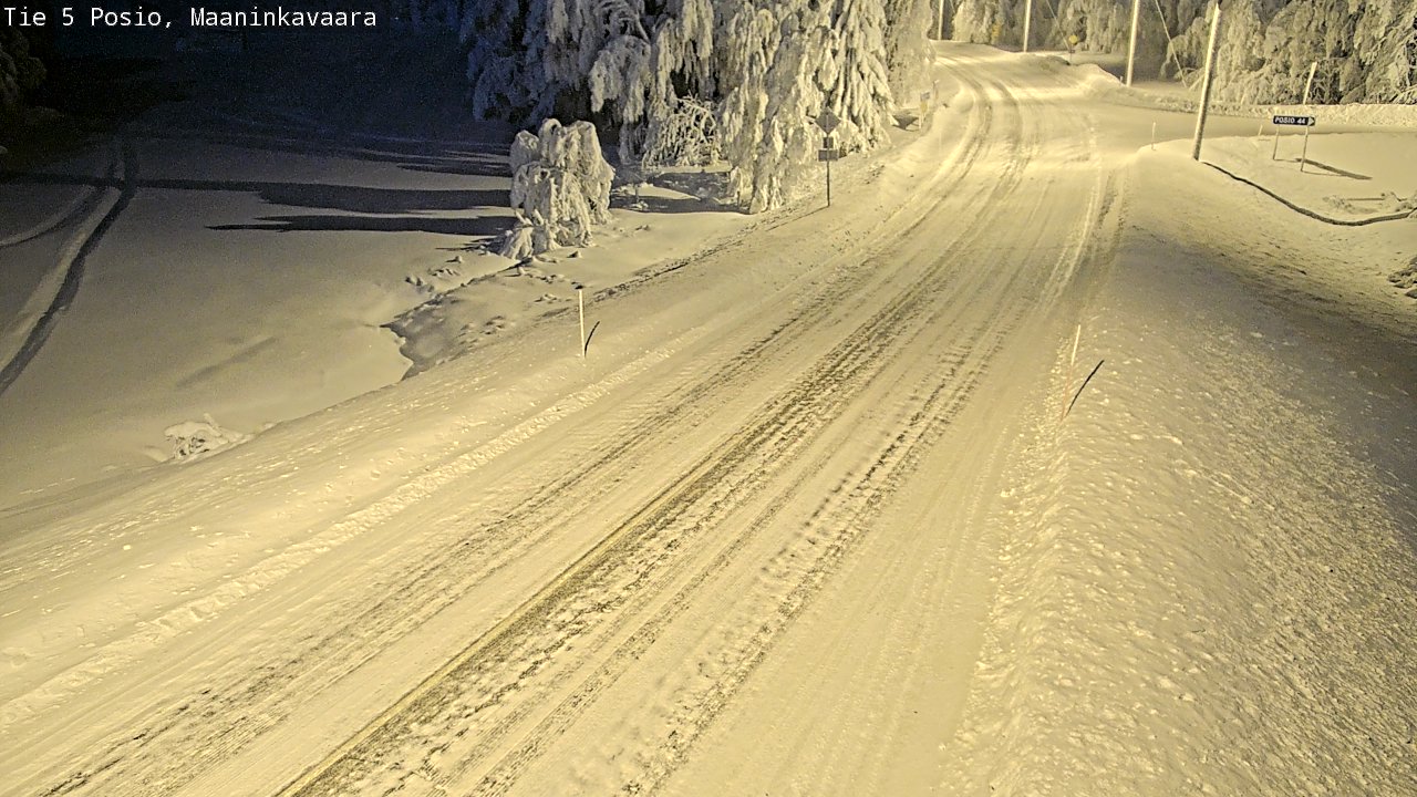 Kelikamerat Kuva Tie 5 Posio, Maaninkavaara, Posio, Lappi
