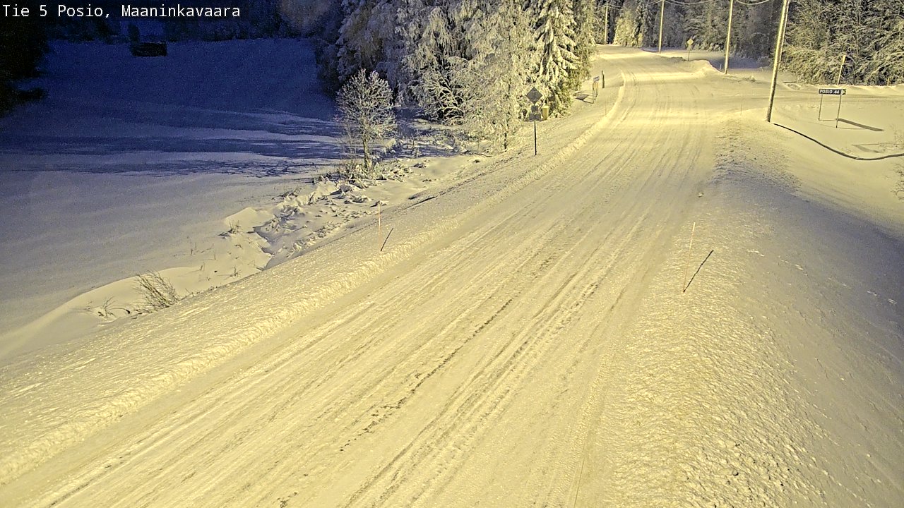 Kelikamerat Kuva Tie 5 Posio, Maaninkavaara, Posio, Lappi