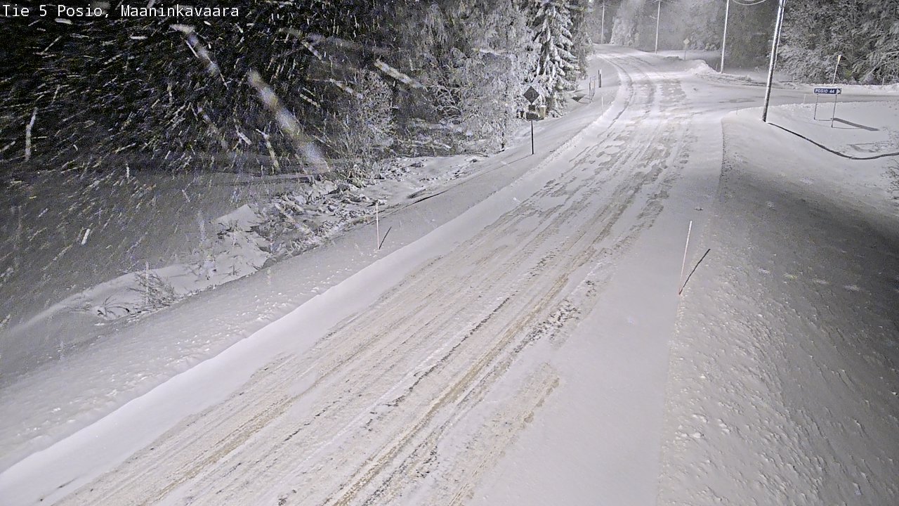 Kelikamerat Kuva Tie 5 Posio, Maaninkavaara, Posio, Lappi