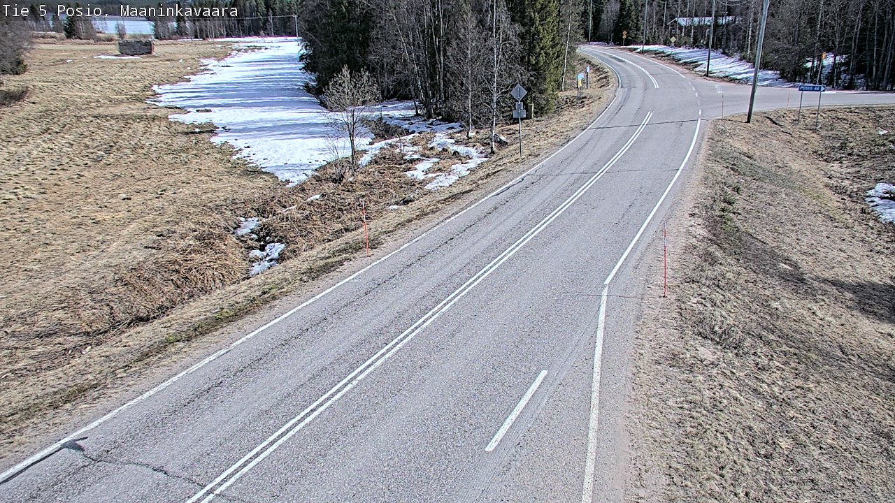 Kelikamerat Kuva Tie 5 Posio, Maaninkavaara, Posio, Lappi