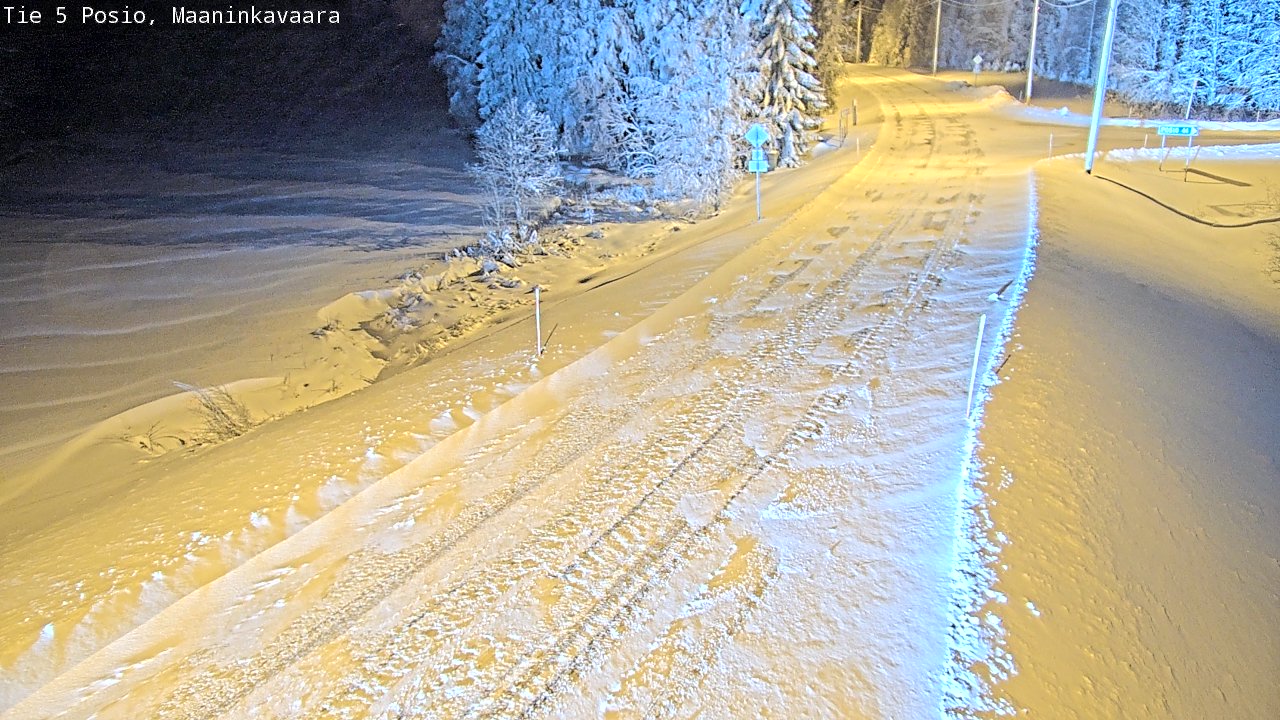 Kelikamerat Kuva Tie 5 Posio, Maaninkavaara, Posio, Lappi